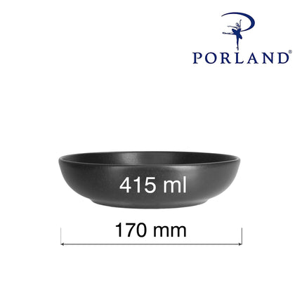 Shallow Bowl Coal, 170mm