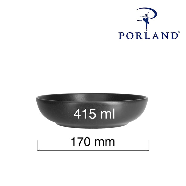 Shallow Bowl Coal, 170mm