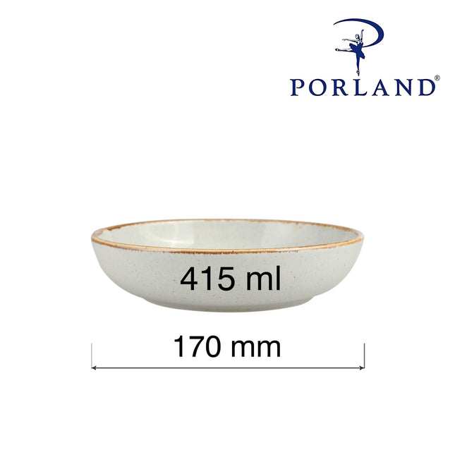 Shallow Bowl Ashen, 170mm