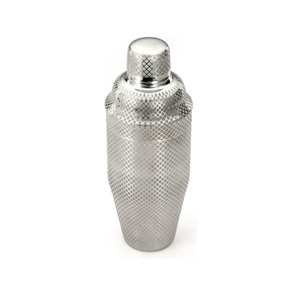 Diamond Lettice Japanese style 3-piece cocktail shaker, stainless steel, 700ml