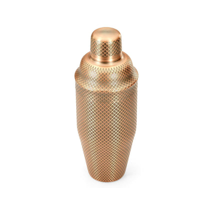 Diamond Lettice Japanese style 3-piece cocktail shaker, antique copper, 700ml