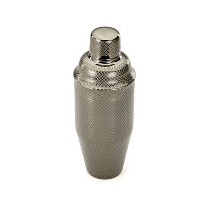 Diamond Lettice Japanese style 3-piece cocktail shaker, black, 700ml