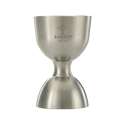 Bell jigger with straight rim, stainless steel, 25/50ml