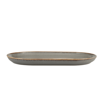 Stone oval dish, 320x200mm