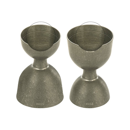 Bell jigger with straight rim, vintage, 25/50ml