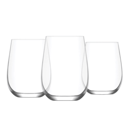 LAV Paris Soft Drink Glass 475 Milliliters - Crystal Clear Surface Showcasing Drink Colors