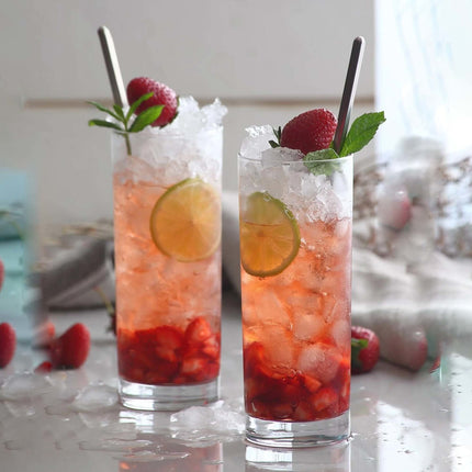 LAV Rotterdam Long Drink Glass 295 ml - Elegant Color Reflecting Design Elevates Your Drinking Experience