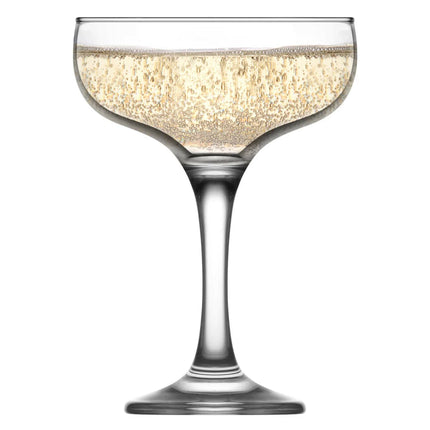 LAV Sofia Champagne Glass 235 Ml - Elegant Retro Coupe Glass for Champagne and Prosecco