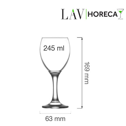 Aspen Wine Glass 245 Ml LAV - Harmonious Design for Elegant, Everyday Table Service