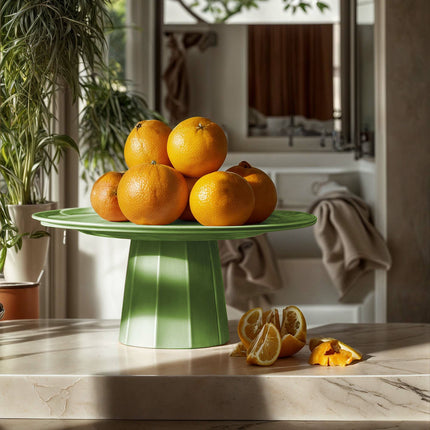 Metropolis pedestal, green, 110x(h)82mm