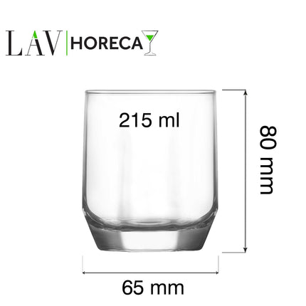 Riga Soft Drink Glass 215ml - Modern Design And High Quality For Water And Juices