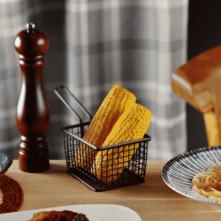 French fries basket, black, 120x100mm