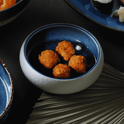 Goro White Blue Bowl 140mm