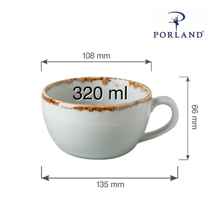 Ashen elegant cup, 320ml