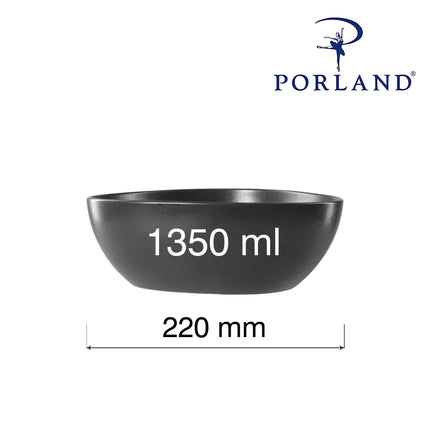 Triangular Bowl Coal, 220mm
