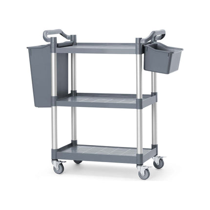 3-shelf polypropylene service cart, AmerBox, 800x410x(H)950mm
