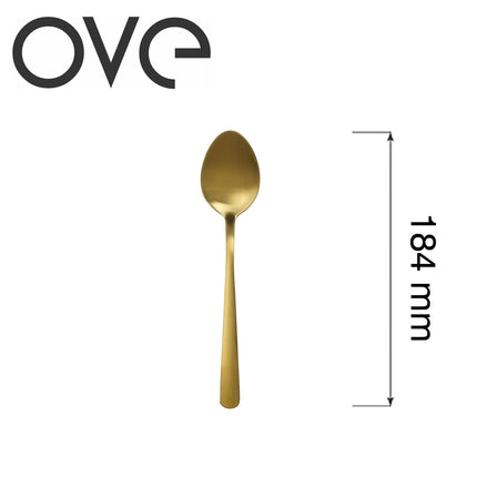 Fjord Gold Dessert Spoon, OVE, 184 mm