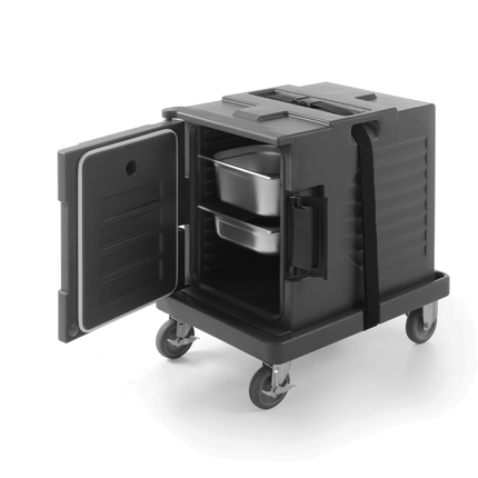 Front loader heat insulation box 2xGN1/1 200 , 477x680x(H)590mm