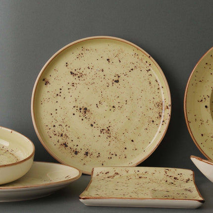 Olive high edge plate, 210mm