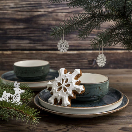 Fine Dine Arando stackable bowl, 80mm, showing a sleek ceramic design ideal for serving or storage.