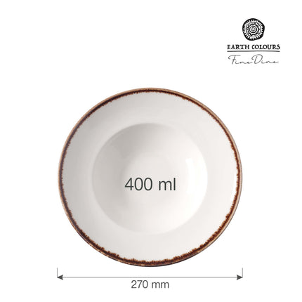 Vanilla pasta plate, 270mm