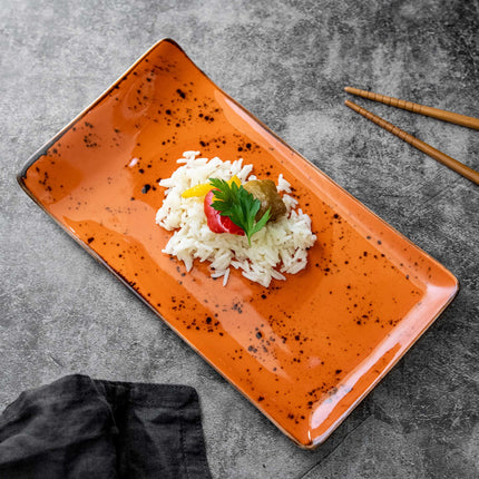 Dahlia serving plate, 215x120mm
