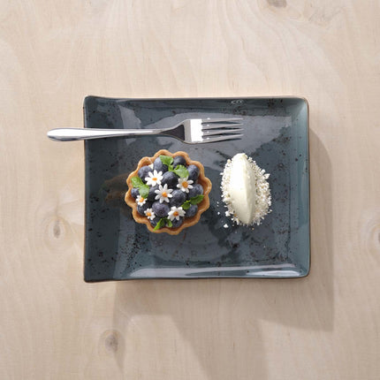 Fine Dine Arando rectangular plate, 300x200mm, smooth ceramic surface perfect for elegant table settings.