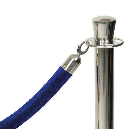 Fourpiece barrier poles with base with 5 ropes - hospitality