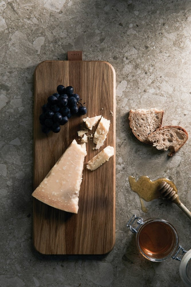 FSC Certified Oak Wood Serving Board Pack 25 Concord Logo - hospitality