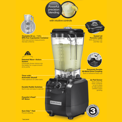 Fury High-Performance Blender, 178x203x(H)457mm - hospitality