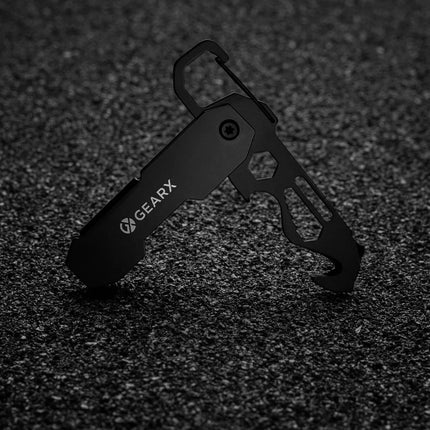 Gear X foldable EDC tool with carabiner and parcel cutter - hospitality