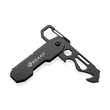 Gear X foldable EDC tool with carabiner and parcel cutter - hospitality