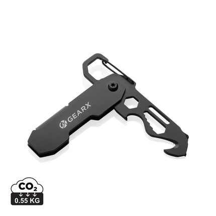 Gear X foldable EDC tool with carabiner and parcel cutter - hospitality