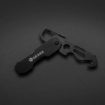 Gear X foldable EDC tool with carabiner and parcel cutter - hospitality