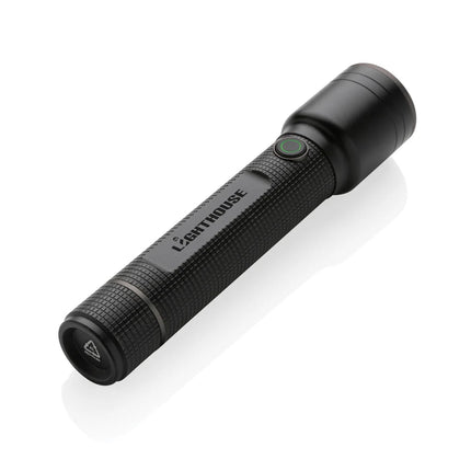 Gear X RCS recycled aluminum USB-rechargeable torch large - hospitality