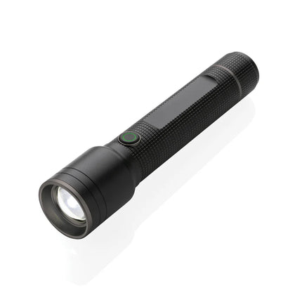 Gear X RCS recycled aluminum USB-rechargeable torch large - hospitality