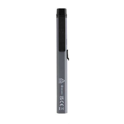 Gear X RCS recycled plastic USB rechargeable pen light - hospitality