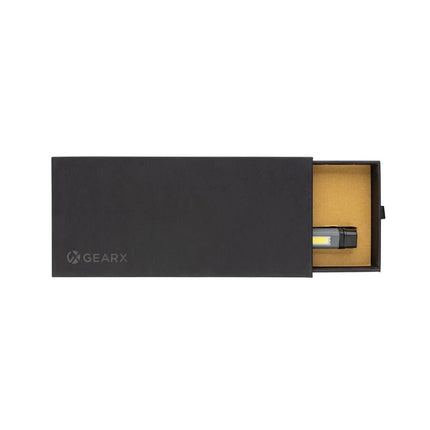 Gear X RCS recycled plastic USB rechargeable pen light - hospitality