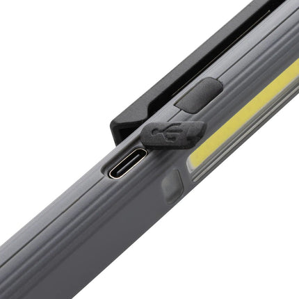 Gear X RCS recycled plastic USB rechargeable pen light - hospitality