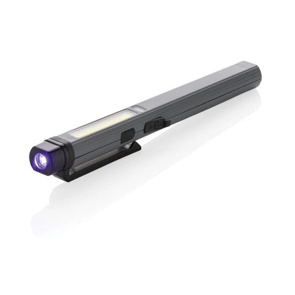 Gear X RCS recycled plastic USB rechargeable pen light - hospitality