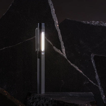 Gear X RCS recycled plastic USB rechargeable pen light - hospitality