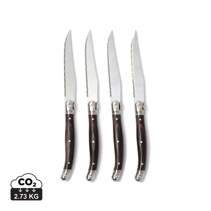 Gigaro Damascus Steel 4 Piece Knife Set By Vinga - hospitality