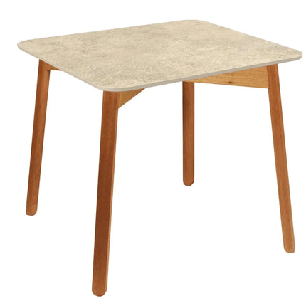 GORDES Dining Table 80 × 80 cm Teak - hospitality