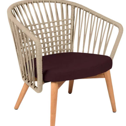 GORDES Low Armchair Teak Chair - hospitality