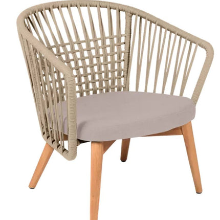 GORDES Low Armchair Teak Chair - hospitality