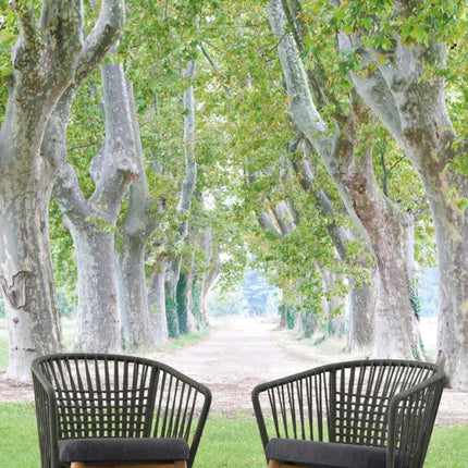 GORDES Low Armchair Teak Chair - hospitality