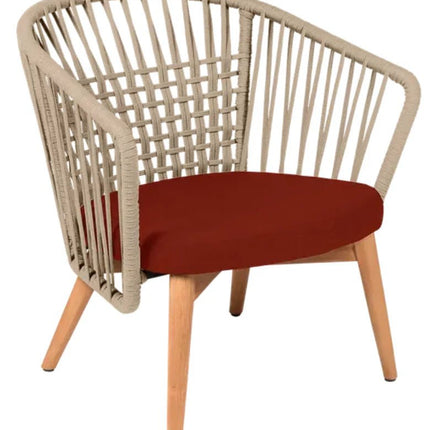 GORDES Low Armchair Teak Chair - hospitality