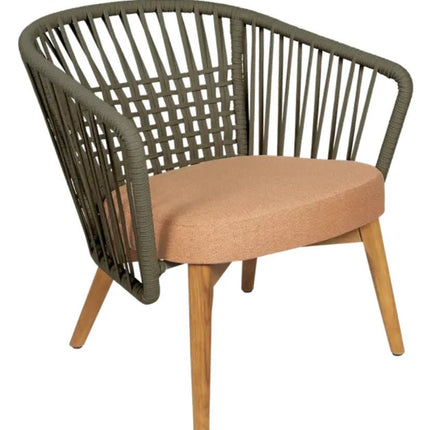 GORDES Low Armchair Teak Chair - hospitality