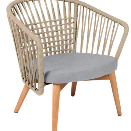 GORDES Low Armchair Teak Chair - hospitality