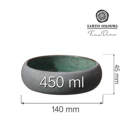 Goro Brown Green Bowl 140mm - hospitality